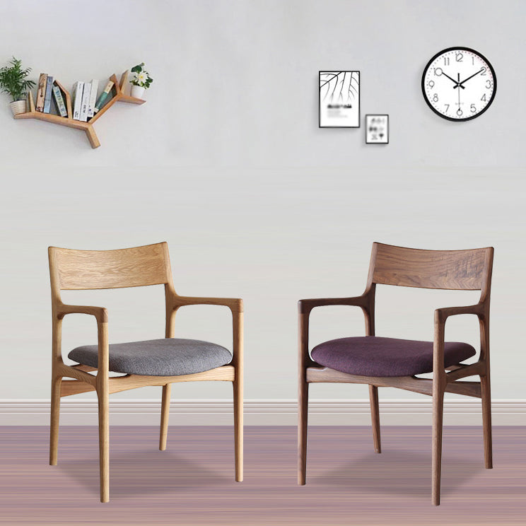 Traditional Style Ash Wood Chair Kitchen Dining Room Open Back Arm Chairs Clearhalo ' kitchen&dining_furn' 'Dining Chairs' 'Dining Tables & Seating' 'dining_chair' 'furn' 'furn_dining_chair' 'Furniture' 'furniture_dining_chair' 'Kitchen & Dining Furniture' 'kitchen' 4343367