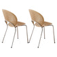 Industrial Style Metal Chairs Dining Room Open Back Side Chair (Set of 2) Wood Clearhalo ' kitchen&dining_furn' 'Dining Chairs' 'Dining Tables & Seating' 'dining_chair' 'furn' 'furn_dining_chair' 'Furniture' 'furniture_dining_chair' 'Kitchen & Dining Furniture' 'kitchen' 4343377