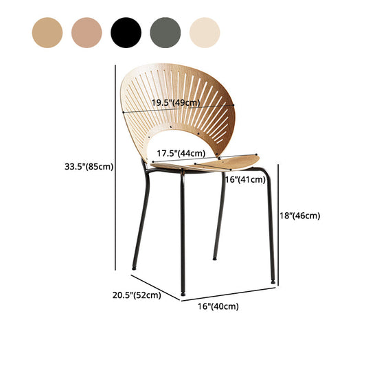 Industrial Style Metal Chairs Dining Room Open Back Side Chair (Set of 2) Clearhalo ' kitchen&dining_furn' 'Dining Chairs' 'Dining Tables & Seating' 'dining_chair' 'furn' 'furn_dining_chair' 'Furniture' 'furniture_dining_chair' 'Kitchen & Dining Furniture' 'kitchen' 4343387
