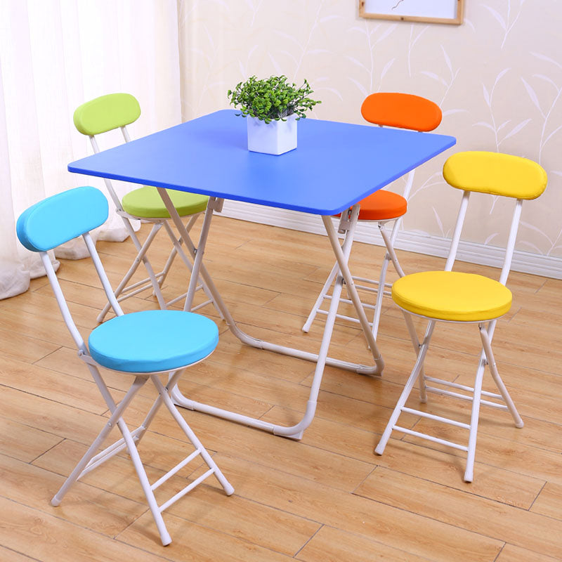 Industrial Open Upholstered Side Chair Matte Finish Folding Dining Chair Clearhalo ' kitchen&dining_furn' 'Dining Chairs' 'Dining Tables & Seating' 'dining_chair' 'furn' 'furn_dining_chair' 'Furniture' 'furniture_dining_chair' 'Kitchen & Dining Furniture' 'kitchen' 4343461