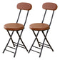 Industrial Open Upholstered Side Chair Matte Finish Folding Dining Chair Brown 2 Piece Set Clearhalo ' kitchen&dining_furn' 'Dining Chairs' 'Dining Tables & Seating' 'dining_chair' 'furn' 'furn_dining_chair' 'Furniture' 'furniture_dining_chair' 'Kitchen & Dining Furniture' 'kitchen' 4343472