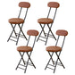 Industrial Open Upholstered Side Chair Matte Finish Folding Dining Chair Brown 4 Piece Set Clearhalo ' kitchen&dining_furn' 'Dining Chairs' 'Dining Tables & Seating' 'dining_chair' 'furn' 'furn_dining_chair' 'Furniture' 'furniture_dining_chair' 'Kitchen & Dining Furniture' 'kitchen' 4343474