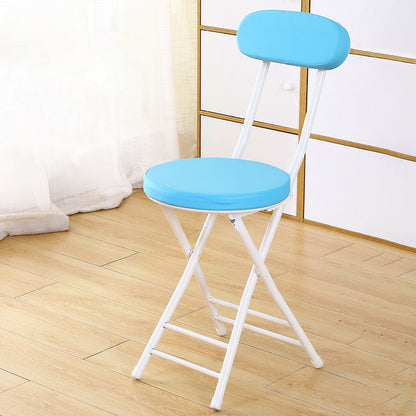 Industrial Open Upholstered Side Chair Matte Finish Folding Dining Chair Blue 1 Piece Clearhalo ' kitchen&dining_furn' 'Dining Chairs' 'Dining Tables & Seating' 'dining_chair' 'furn' 'furn_dining_chair' 'Furniture' 'furniture_dining_chair' 'Kitchen & Dining Furniture' 'kitchen' 4343476