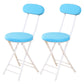Industrial Open Upholstered Side Chair Matte Finish Folding Dining Chair Blue 2 Piece Set Clearhalo ' kitchen&dining_furn' 'Dining Chairs' 'Dining Tables & Seating' 'dining_chair' 'furn' 'furn_dining_chair' 'Furniture' 'furniture_dining_chair' 'Kitchen & Dining Furniture' 'kitchen' 4343477