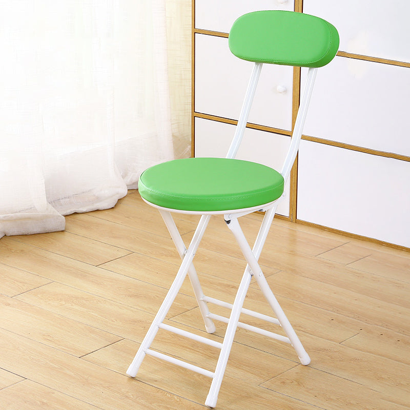 Industrial Open Upholstered Side Chair Matte Finish Folding Dining Chair Green 1 Piece Clearhalo ' kitchen&dining_furn' 'Dining Chairs' 'Dining Tables & Seating' 'dining_chair' 'furn' 'furn_dining_chair' 'Furniture' 'furniture_dining_chair' 'Kitchen & Dining Furniture' 'kitchen' 4343479