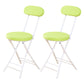 Industrial Open Upholstered Side Chair Matte Finish Folding Dining Chair Lemon Green 2 Piece Set Clearhalo ' kitchen&dining_furn' 'Dining Chairs' 'Dining Tables & Seating' 'dining_chair' 'furn' 'furn_dining_chair' 'Furniture' 'furniture_dining_chair' 'Kitchen & Dining Furniture' 'kitchen' 4343483
