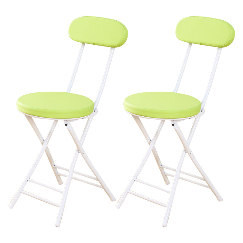 Industrial Open Upholstered Side Chair Matte Finish Folding Dining Chair Lemon Green 2 Piece Set Clearhalo ' kitchen&dining_furn' 'Dining Chairs' 'Dining Tables & Seating' 'dining_chair' 'furn' 'furn_dining_chair' 'Furniture' 'furniture_dining_chair' 'Kitchen & Dining Furniture' 'kitchen' 4343483