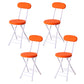 Industrial Open Upholstered Side Chair Matte Finish Folding Dining Chair Orange-Red 4 Piece Set Clearhalo ' kitchen&dining_furn' 'Dining Chairs' 'Dining Tables & Seating' 'dining_chair' 'furn' 'furn_dining_chair' 'Furniture' 'furniture_dining_chair' 'Kitchen & Dining Furniture' 'kitchen' 4343487