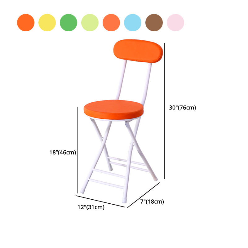 Industrial Open Upholstered Side Chair Matte Finish Folding Dining Chair Clearhalo ' kitchen&dining_furn' 'Dining Chairs' 'Dining Tables & Seating' 'dining_chair' 'furn' 'furn_dining_chair' 'Furniture' 'furniture_dining_chair' 'Kitchen & Dining Furniture' 'kitchen' 4343491