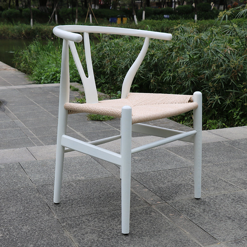 Scandinavian Dining Side Chair Natural Wishbone Dining Side Chair for Home Use White 1 Piece Clearhalo ' kitchen&dining_furn' 'Dining Chairs' 'Dining Tables & Seating' 'dining_chair' 'furn' 'furn_dining_chair' 'Furniture' 'furniture_dining_chair' 'Kitchen & Dining Furniture' 'kitchen' 4343504