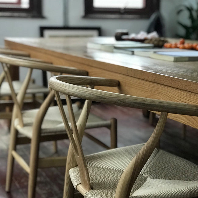 Scandinavian Dining Side Chair Natural Wishbone Dining Side Chair for Home Use Clearhalo ' kitchen&dining_furn' 'Dining Chairs' 'Dining Tables & Seating' 'dining_chair' 'furn' 'furn_dining_chair' 'Furniture' 'furniture_dining_chair' 'Kitchen & Dining Furniture' 'kitchen' 4343505