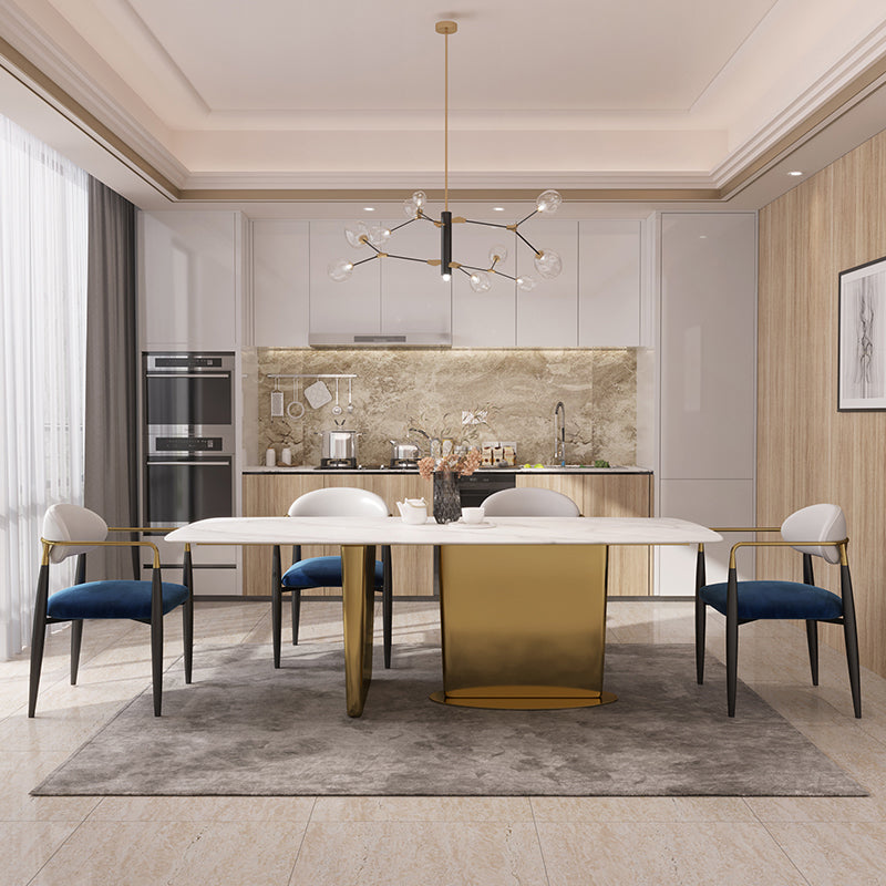 Designer Style Dining Arm Chair Upholstered Matte Finish Open Back Dining Chair Clearhalo ' kitchen&dining_furn' 'Dining Chairs' 'Dining Tables & Seating' 'dining_chair' 'furn' 'furn_dining_chair' 'Furniture' 'furniture_dining_chair' 'Kitchen & Dining Furniture' 'kitchen' 4343529