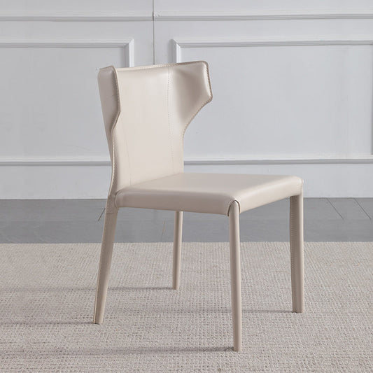 Contemporary Style Dining Chair Kitchen Armless Side Chair with Metal Legs (Set of 2) Clearhalo ' kitchen&dining_furn' 'Dining Chairs' 'Dining Tables & Seating' 'dining_chair' 'furn' 'furn_dining_chair' 'Furniture' 'furniture_dining_chair' 'Kitchen & Dining Furniture' 'kitchen' 4343555