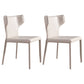 Contemporary Style Dining Chair Kitchen Armless Side Chair with Metal Legs (Set of 2) Light Khaki Clearhalo ' kitchen&dining_furn' 'Dining Chairs' 'Dining Tables & Seating' 'dining_chair' 'furn' 'furn_dining_chair' 'Furniture' 'furniture_dining_chair' 'Kitchen & Dining Furniture' 'kitchen' 4343556