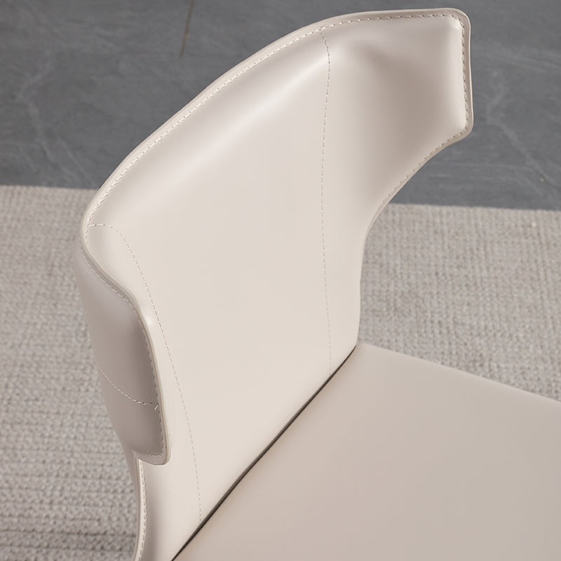 Contemporary Style Dining Chair Kitchen Armless Side Chair with Metal Legs (Set of 2) Clearhalo ' kitchen&dining_furn' 'Dining Chairs' 'Dining Tables & Seating' 'dining_chair' 'furn' 'furn_dining_chair' 'Furniture' 'furniture_dining_chair' 'Kitchen & Dining Furniture' 'kitchen' 4343562