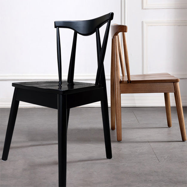 Wood Scandinavian Style Dining Side Chair Armless Home Dining Side Chair Clearhalo ' kitchen&dining_furn' 'Dining Chairs' 'Dining Tables & Seating' 'dining_chair' 'furn' 'furn_dining_chair' 'Furniture' 'furniture_dining_chair' 'Kitchen & Dining Furniture' 'kitchen' 4343583