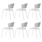 Stackable Dining Armless Chairs Indoor Dining Chairs with Metal Legs White 6 Piece Set Clearhalo ' kitchen&dining_furn' 'Dining Chairs' 'Dining Tables & Seating' 'dining_chair' 'furn' 'furn_dining_chair' 'Furniture' 'furniture_dining_chair' 'Kitchen & Dining Furniture' 'kitchen' 4343617
