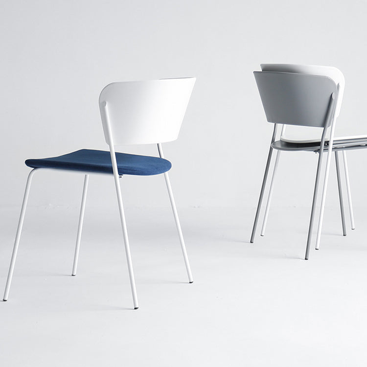 Stackable Dining Armless Chairs Indoor Dining Chairs with Metal Legs Clearhalo ' kitchen&dining_furn' 'Dining Chairs' 'Dining Tables & Seating' 'dining_chair' 'furn' 'furn_dining_chair' 'Furniture' 'furniture_dining_chair' 'Kitchen & Dining Furniture' 'kitchen' 4343620