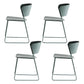 Stackable Dining Armless Chairs Indoor Dining Chairs with Metal Legs Green 4 Piece Set Clearhalo ' kitchen&dining_furn' 'Dining Chairs' 'Dining Tables & Seating' 'dining_chair' 'furn' 'furn_dining_chair' 'Furniture' 'furniture_dining_chair' 'Kitchen & Dining Furniture' 'kitchen' 4343626