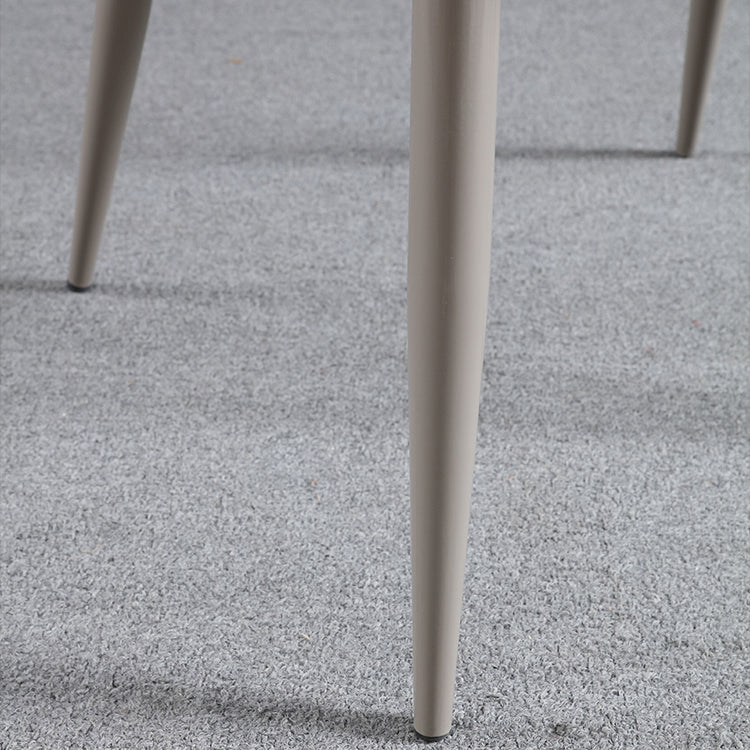 Minimalist Style Leather Dining Arm Chairs Solid Back Upholstered Chairs (Set of 2) Clearhalo ' kitchen&dining_furn' 'Dining Chairs' 'Dining Tables & Seating' 'dining_chair' 'furn' 'furn_dining_chair' 'Furniture' 'furniture_dining_chair' 'Kitchen & Dining Furniture' 'kitchen' 4343653