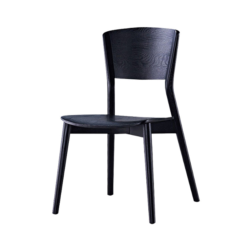 Industrial Oak Wood Side Chair Matte Finish Open Back Dining Chair (Set of 2) Clearhalo ' kitchen&dining_furn' 'Dining Chairs' 'Dining Tables & Seating' 'dining_chair' 'furn' 'furn_dining_chair' 'Furniture' 'furniture_dining_chair' 'Kitchen & Dining Furniture' 'kitchen' 4343664