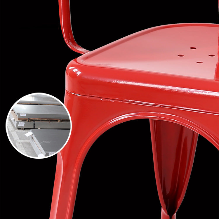 Industrial Style Dining Chair Metal Dining Arm Side Chairs for Kitchen (Set of 4) Clearhalo ' kitchen&dining_furn' 'Dining Chairs' 'Dining Tables & Seating' 'dining_chair' 'furn' 'furn_dining_chair' 'Furniture' 'furniture_dining_chair' 'Kitchen & Dining Furniture' 'kitchen' 4343681