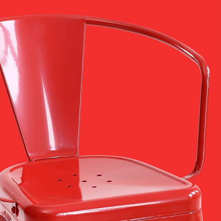 Industrial Style Dining Chair Metal Dining Arm Side Chairs for Kitchen (Set of 4) Clearhalo ' kitchen&dining_furn' 'Dining Chairs' 'Dining Tables & Seating' 'dining_chair' 'furn' 'furn_dining_chair' 'Furniture' 'furniture_dining_chair' 'Kitchen & Dining Furniture' 'kitchen' 4343683