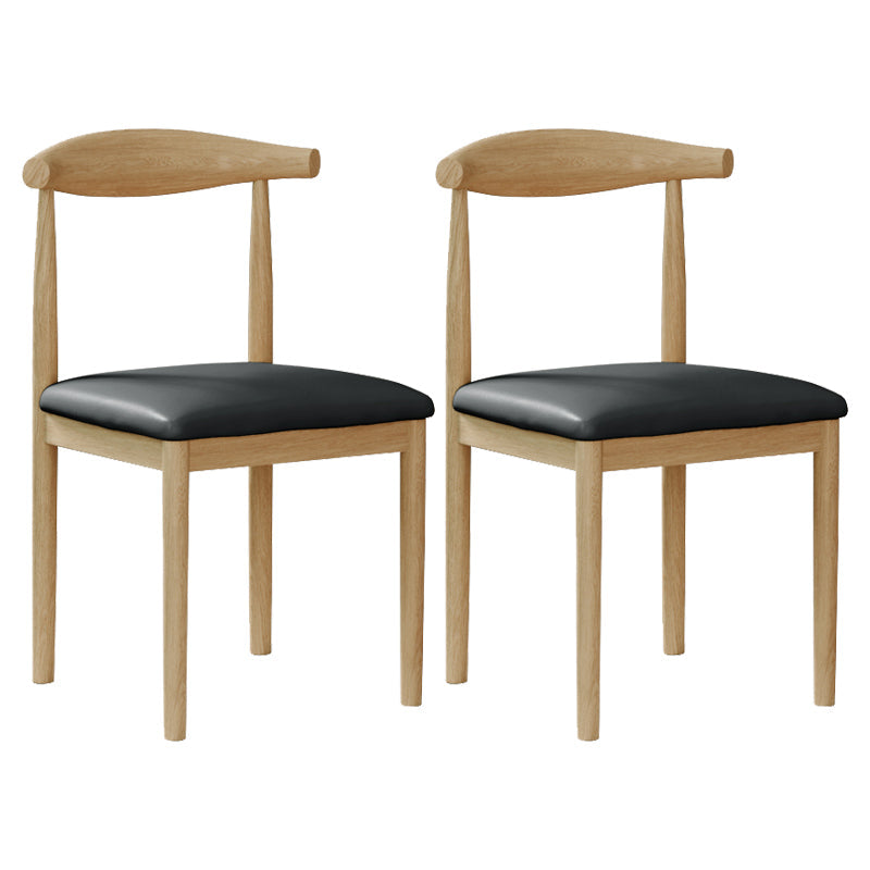 Modern Indoor-Outdoor Dining Chair Metal Armless Open Back Dining Side Chair Black 2 Piece Set Clearhalo ' kitchen&dining_furn' 'Dining Chairs' 'Dining Tables & Seating' 'dining_chair' 'furn' 'furn_dining_chair' 'Furniture' 'furniture_dining_chair' 'Kitchen & Dining Furniture' 'kitchen' 4343694