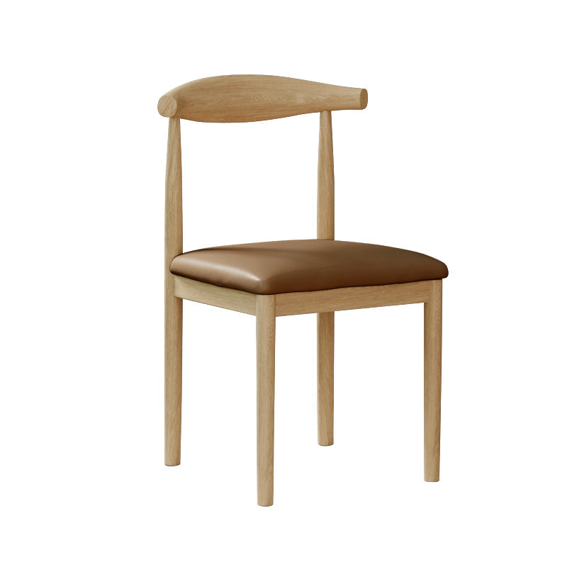 Modern Indoor-Outdoor Dining Chair Metal Armless Open Back Dining Side Chair Brown 1 Piece Clearhalo ' kitchen&dining_furn' 'Dining Chairs' 'Dining Tables & Seating' 'dining_chair' 'furn' 'furn_dining_chair' 'Furniture' 'furniture_dining_chair' 'Kitchen & Dining Furniture' 'kitchen' 4343709