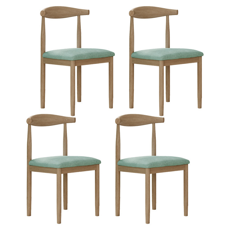Modern Indoor-Outdoor Dining Chair Metal Armless Open Back Dining Side Chair Light Green 4 Piece Set Clearhalo ' kitchen&dining_furn' 'Dining Chairs' 'Dining Tables & Seating' 'dining_chair' 'furn' 'furn_dining_chair' 'Furniture' 'furniture_dining_chair' 'Kitchen & Dining Furniture' 'kitchen' 4343719