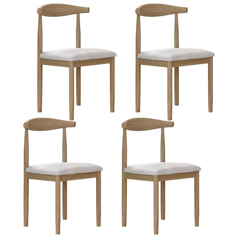 Modern Indoor-Outdoor Dining Chair Metal Armless Open Back Dining Side Chair Khaki 4 Piece Set Clearhalo ' kitchen&dining_furn' 'Dining Chairs' 'Dining Tables & Seating' 'dining_chair' 'furn' 'furn_dining_chair' 'Furniture' 'furniture_dining_chair' 'Kitchen & Dining Furniture' 'kitchen' 4343722