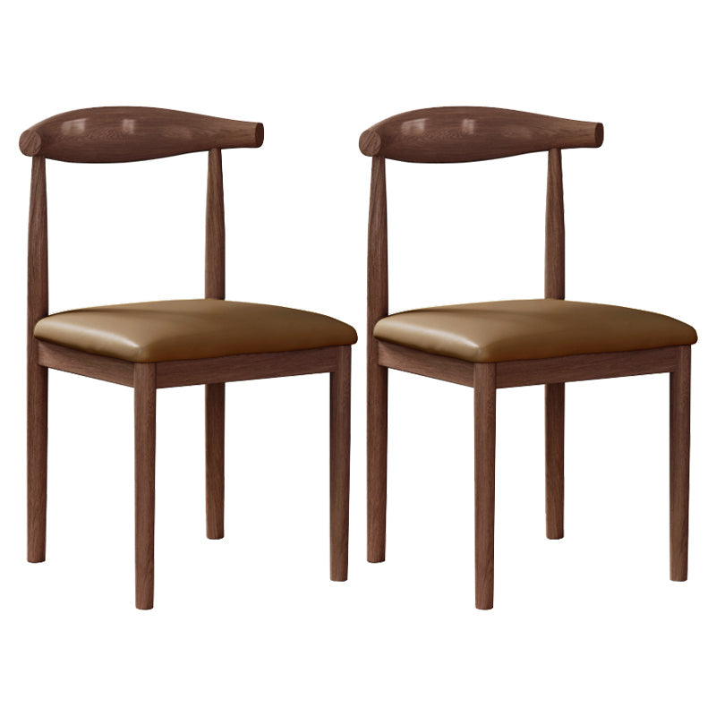 Modern Indoor-Outdoor Dining Chair Metal Armless Open Back Dining Side Chair Light Brown 2 Piece Set Clearhalo ' kitchen&dining_furn' 'Dining Chairs' 'Dining Tables & Seating' 'dining_chair' 'furn' 'furn_dining_chair' 'Furniture' 'furniture_dining_chair' 'Kitchen & Dining Furniture' 'kitchen' 4343724