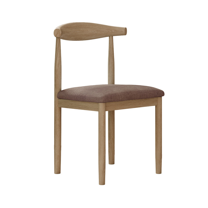 Modern Indoor-Outdoor Dining Chair Metal Armless Open Back Dining Side Chair Coffee 1 Piece Clearhalo ' kitchen&dining_furn' 'Dining Chairs' 'Dining Tables & Seating' 'dining_chair' 'furn' 'furn_dining_chair' 'Furniture' 'furniture_dining_chair' 'Kitchen & Dining Furniture' 'kitchen' 4343726