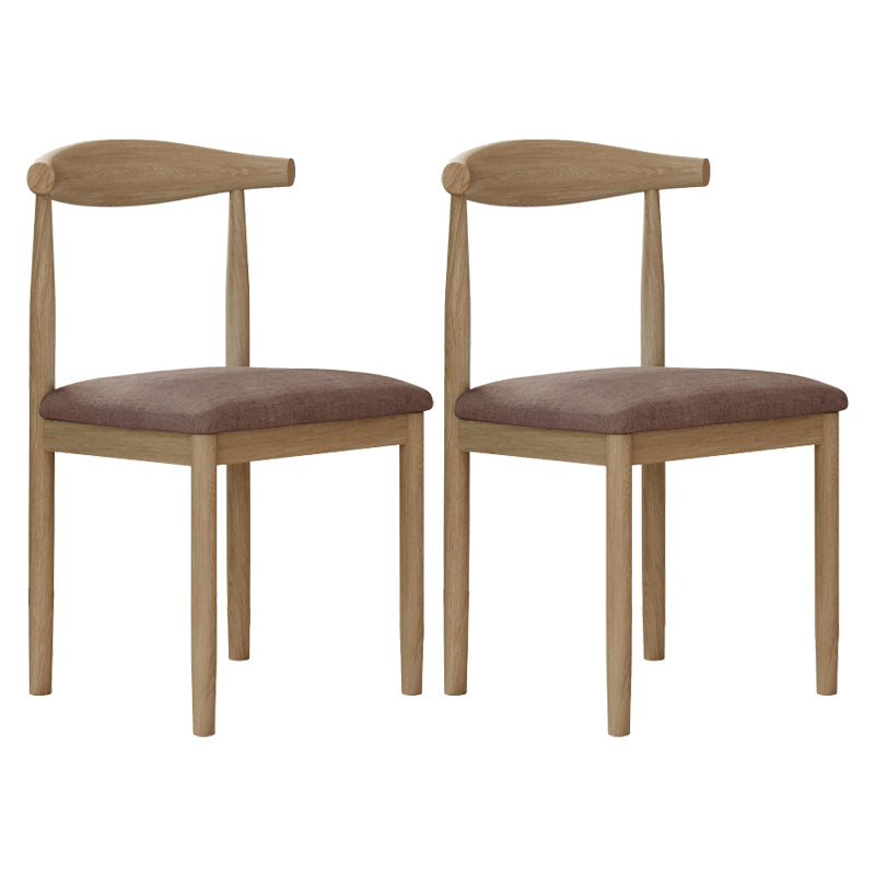 Modern Indoor-Outdoor Dining Chair Metal Armless Open Back Dining Side Chair Coffee 2 Piece Set Clearhalo ' kitchen&dining_furn' 'Dining Chairs' 'Dining Tables & Seating' 'dining_chair' 'furn' 'furn_dining_chair' 'Furniture' 'furniture_dining_chair' 'Kitchen & Dining Furniture' 'kitchen' 4343727