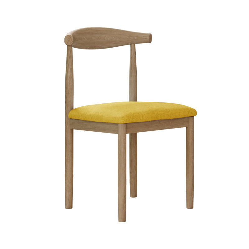 Modern Indoor-Outdoor Dining Chair Metal Armless Open Back Dining Side Chair Fluorescent Yellow 1 Piece Clearhalo ' kitchen&dining_furn' 'Dining Chairs' 'Dining Tables & Seating' 'dining_chair' 'furn' 'furn_dining_chair' 'Furniture' 'furniture_dining_chair' 'Kitchen & Dining Furniture' 'kitchen' 4343735