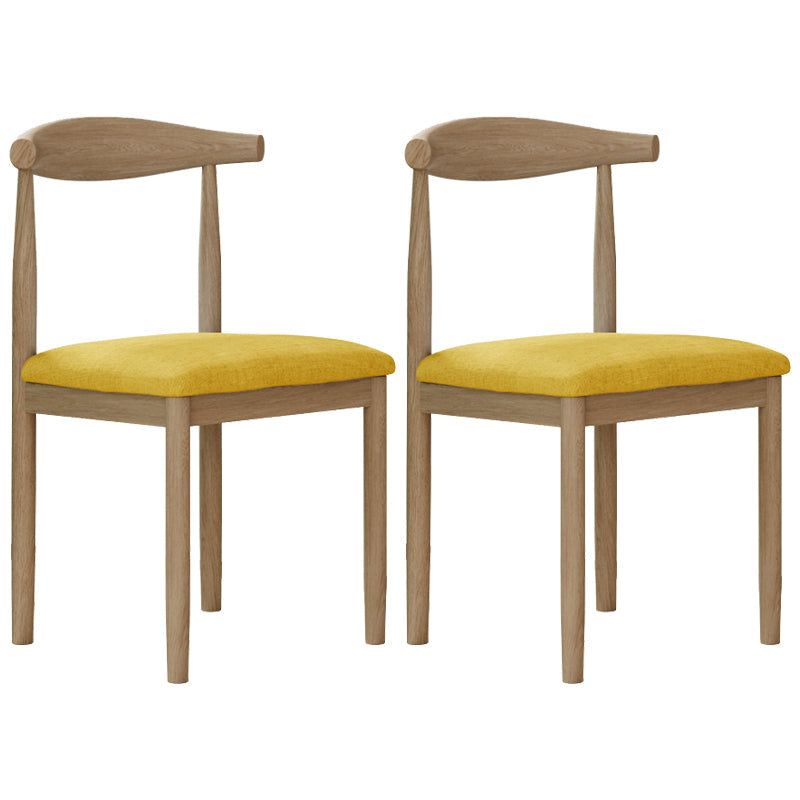 Modern Indoor-Outdoor Dining Chair Metal Armless Open Back Dining Side Chair Fluorescent Yellow 2 Piece Set Clearhalo ' kitchen&dining_furn' 'Dining Chairs' 'Dining Tables & Seating' 'dining_chair' 'furn' 'furn_dining_chair' 'Furniture' 'furniture_dining_chair' 'Kitchen & Dining Furniture' 'kitchen' 4343736