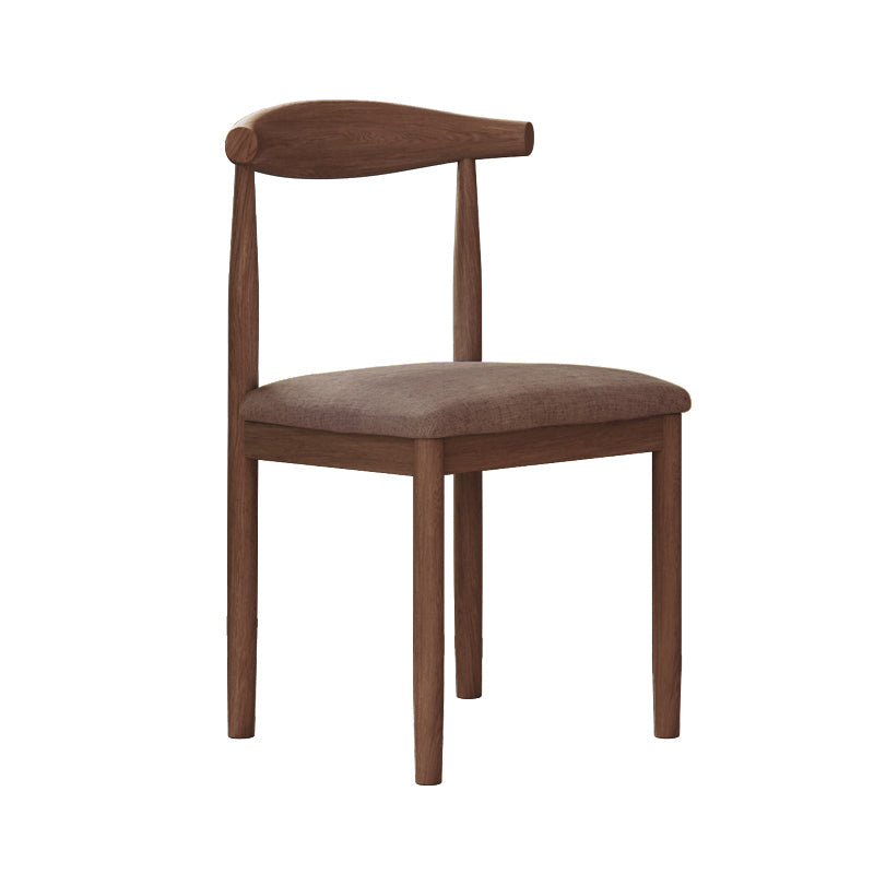 Modern Indoor-Outdoor Dining Chair Metal Armless Open Back Dining Side Chair Dark Coffee 1 Piece Clearhalo ' kitchen&dining_furn' 'Dining Chairs' 'Dining Tables & Seating' 'dining_chair' 'furn' 'furn_dining_chair' 'Furniture' 'furniture_dining_chair' 'Kitchen & Dining Furniture' 'kitchen' 4343741