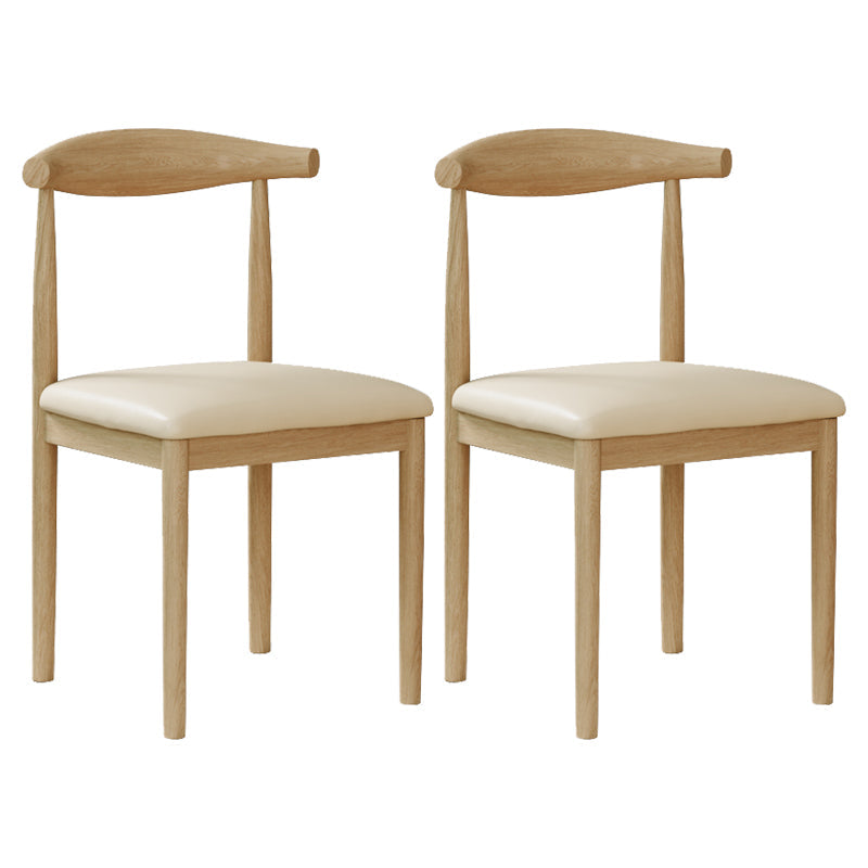 Modern Indoor-Outdoor Dining Chair Metal Armless Open Back Dining Side Chair Light Beige 2 Piece Set Clearhalo ' kitchen&dining_furn' 'Dining Chairs' 'Dining Tables & Seating' 'dining_chair' 'furn' 'furn_dining_chair' 'Furniture' 'furniture_dining_chair' 'Kitchen & Dining Furniture' 'kitchen' 4343745