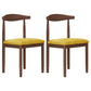 Modern Indoor-Outdoor Dining Chair Metal Armless Open Back Dining Side Chair Yellow-Brown 2 Piece Set Clearhalo ' kitchen&dining_furn' 'Dining Chairs' 'Dining Tables & Seating' 'dining_chair' 'furn' 'furn_dining_chair' 'Furniture' 'furniture_dining_chair' 'Kitchen & Dining Furniture' 'kitchen' 4343748