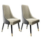 Scandinavian Style Metal Chair Dining Room Solid Back Side Chairs (Set of 2) Light Gray Clearhalo ' kitchen&dining_furn' 'Dining Chairs' 'Dining Tables & Seating' 'dining_chair' 'furn' 'furn_dining_chair' 'Furniture' 'furniture_dining_chair' 'Kitchen & Dining Furniture' 'kitchen' 4343776