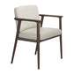 Traditional Solid Back Dining Armchair Upholstered Arm Chairs with Wood Legs White 1 Piece Clearhalo ' kitchen&dining_furn' 'Dining Chairs' 'Dining Tables & Seating' 'dining_chair' 'furn' 'furn_dining_chair' 'Furniture' 'furniture_dining_chair' 'Kitchen & Dining Furniture' 'kitchen' 4343823
