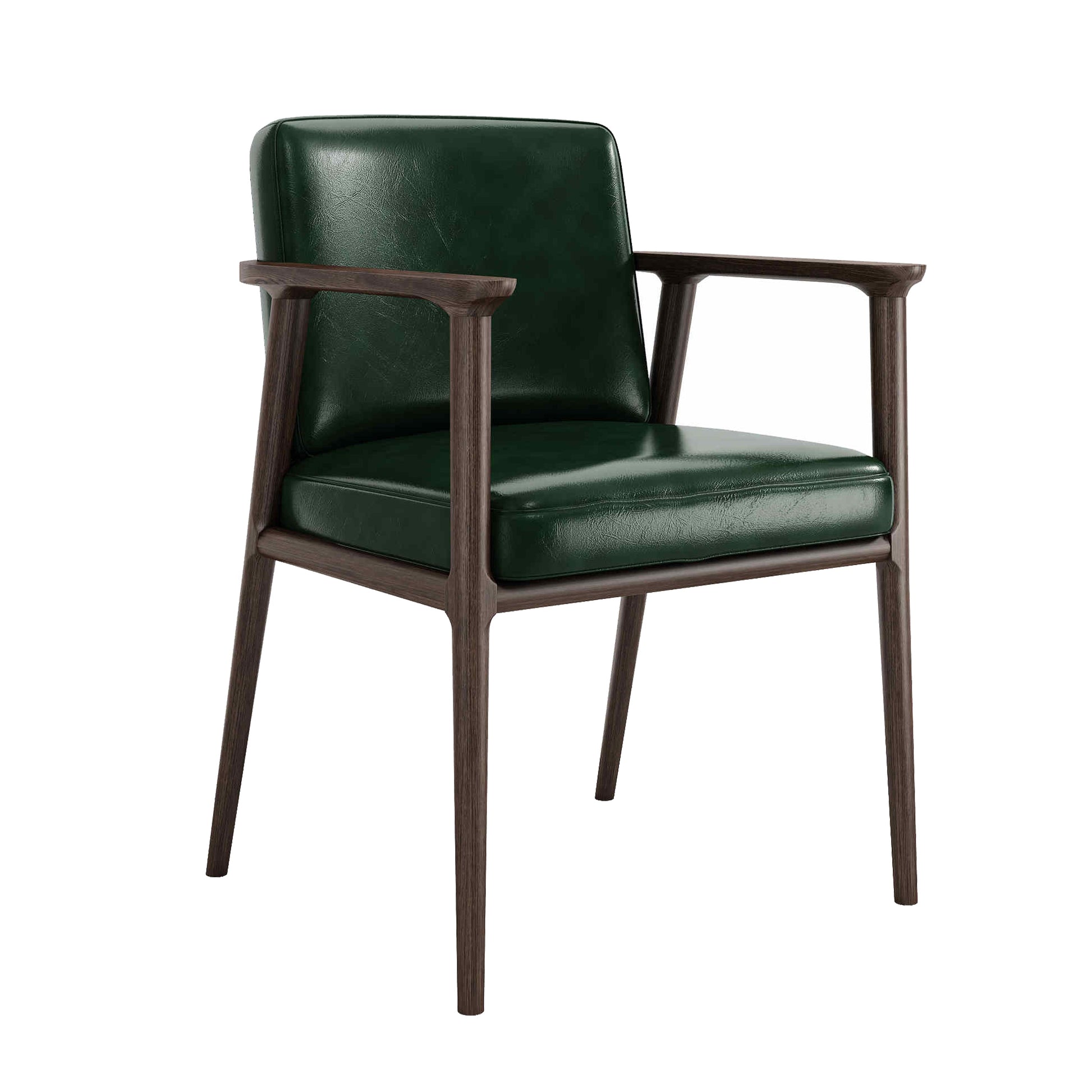 Traditional Solid Back Dining Armchair Upholstered Arm Chairs with Wood Legs Blackish Green 1 Piece Clearhalo ' kitchen&dining_furn' 'Dining Chairs' 'Dining Tables & Seating' 'dining_chair' 'furn' 'furn_dining_chair' 'Furniture' 'furniture_dining_chair' 'Kitchen & Dining Furniture' 'kitchen' 4343847