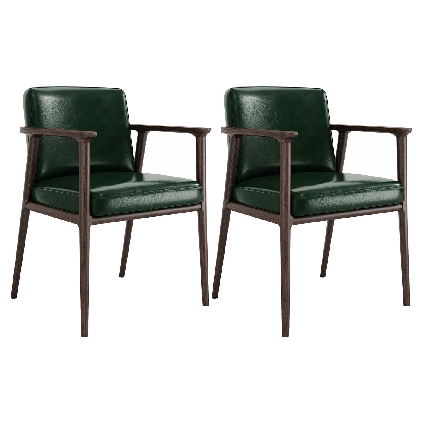 Traditional Solid Back Dining Armchair Upholstered Arm Chairs with Wood Legs Blackish Green 2 Piece Set Clearhalo ' kitchen&dining_furn' 'Dining Chairs' 'Dining Tables & Seating' 'dining_chair' 'furn' 'furn_dining_chair' 'Furniture' 'furniture_dining_chair' 'Kitchen & Dining Furniture' 'kitchen' 4343848