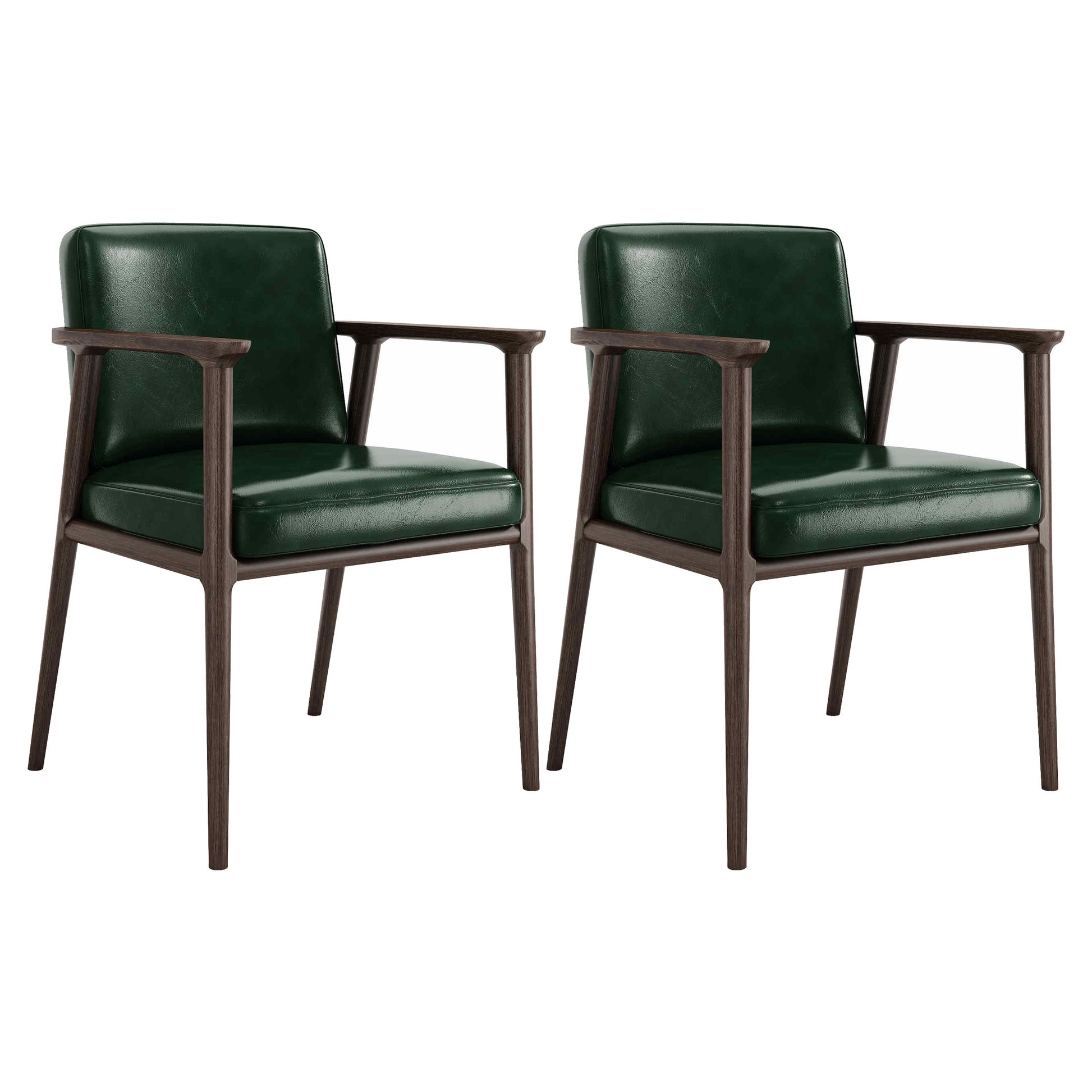 Traditional Solid Back Dining Armchair Upholstered Arm Chairs with Wood Legs Blackish Green 2 Piece Set Clearhalo ' kitchen&dining_furn' 'Dining Chairs' 'Dining Tables & Seating' 'dining_chair' 'furn' 'furn_dining_chair' 'Furniture' 'furniture_dining_chair' 'Kitchen & Dining Furniture' 'kitchen' 4343848