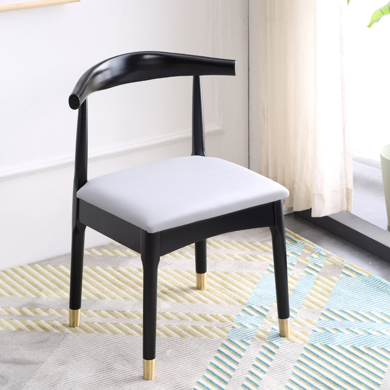 Indoor Scandinavian Side Chair Open Back Upholstered Wood Dining Room Chair Grey 1 Piece Clearhalo ' kitchen&dining_furn' 'Dining Chairs' 'Dining Tables & Seating' 'dining_chair' 'furn' 'furn_dining_chair' 'Furniture' 'furniture_dining_chair' 'Kitchen & Dining Furniture' 'kitchen' 4343862