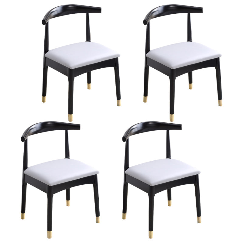 Indoor Scandinavian Side Chair Open Back Upholstered Wood Dining Room Chair Grey 4 Piece Set Clearhalo ' kitchen&dining_furn' 'Dining Chairs' 'Dining Tables & Seating' 'dining_chair' 'furn' 'furn_dining_chair' 'Furniture' 'furniture_dining_chair' 'Kitchen & Dining Furniture' 'kitchen' 4343866