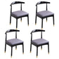 Indoor Scandinavian Side Chair Open Back Upholstered Wood Dining Room Chair Dark Gray 4 Piece Set Clearhalo ' kitchen&dining_furn' 'Dining Chairs' 'Dining Tables & Seating' 'dining_chair' 'furn' 'furn_dining_chair' 'Furniture' 'furniture_dining_chair' 'Kitchen & Dining Furniture' 'kitchen' 4343871