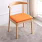 Indoor Scandinavian Side Chair Open Back Upholstered Wood Dining Room Chair Orange 1 Piece Clearhalo ' kitchen&dining_furn' 'Dining Chairs' 'Dining Tables & Seating' 'dining_chair' 'furn' 'furn_dining_chair' 'Furniture' 'furniture_dining_chair' 'Kitchen & Dining Furniture' 'kitchen' 4343876