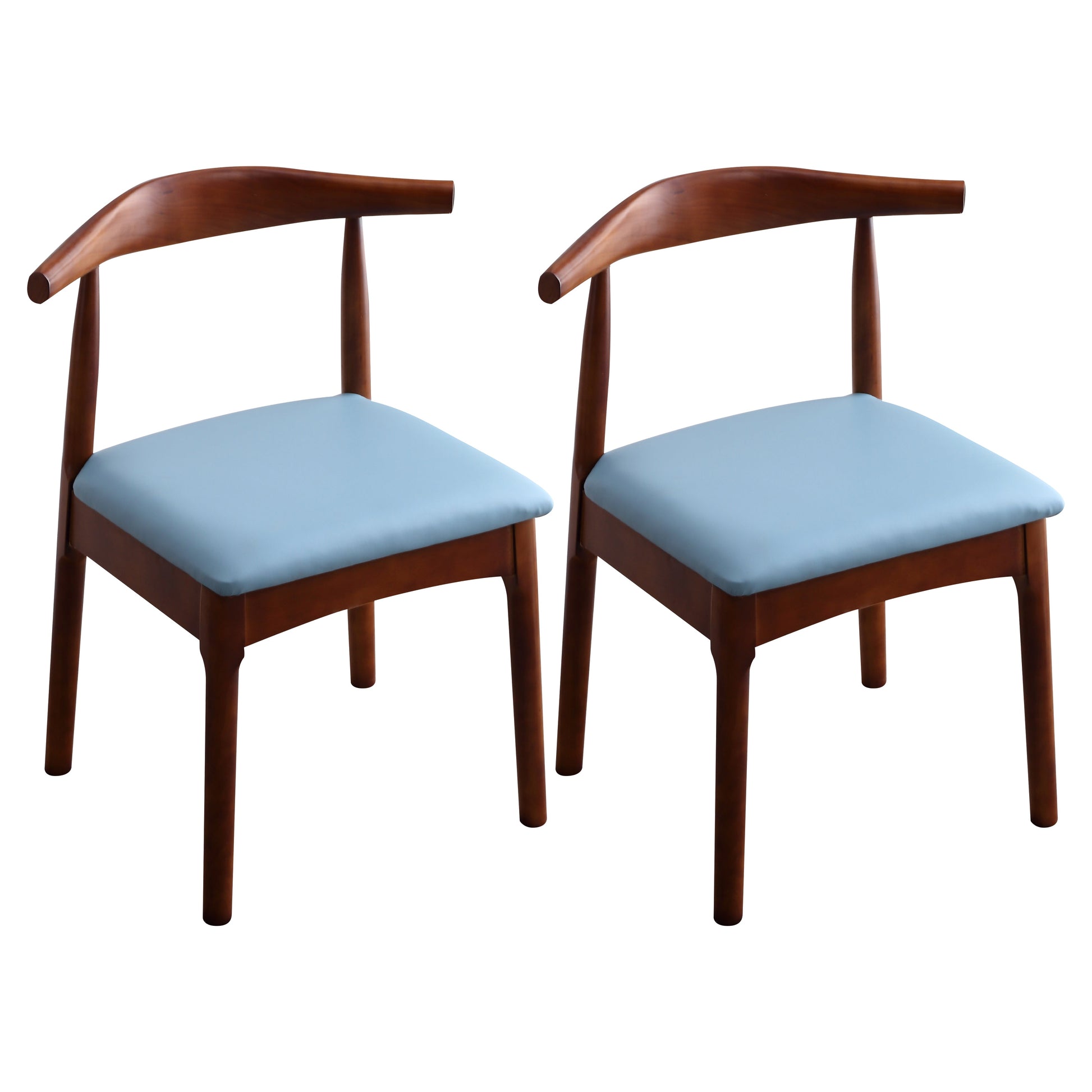 Indoor Scandinavian Side Chair Open Back Upholstered Wood Dining Room Chair Blue 2 Piece Set Clearhalo ' kitchen&dining_furn' 'Dining Chairs' 'Dining Tables & Seating' 'dining_chair' 'furn' 'furn_dining_chair' 'Furniture' 'furniture_dining_chair' 'Kitchen & Dining Furniture' 'kitchen' 4343881