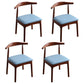 Indoor Scandinavian Side Chair Open Back Upholstered Wood Dining Room Chair Blue 4 Piece Set Clearhalo ' kitchen&dining_furn' 'Dining Chairs' 'Dining Tables & Seating' 'dining_chair' 'furn' 'furn_dining_chair' 'Furniture' 'furniture_dining_chair' 'Kitchen & Dining Furniture' 'kitchen' 4343882